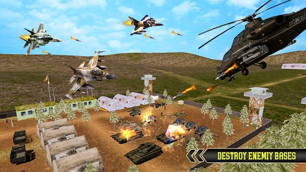 喷气式战斗机3d游戏(Air Force Jet Fighter Combat 3d)图1