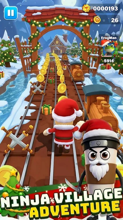 地铁冲刺：无尽酷跑（Subway Escape: Parkour Game）游戏图3