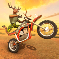 怪物摩托车特技追逐3D（Monster Wheelie Moto Chase 3D）游戏图标