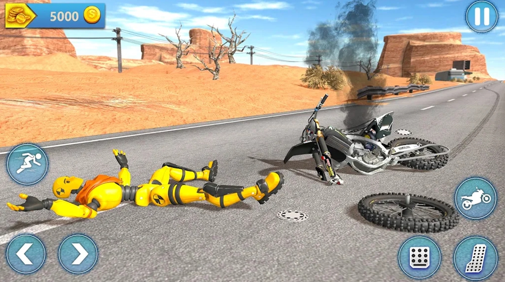 布娃娃自行车坠落碰撞(Impossible Ragdoll Bike Smash)游戏