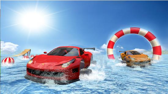 Real Water Surfer Car Simulator 3D游戏图1
