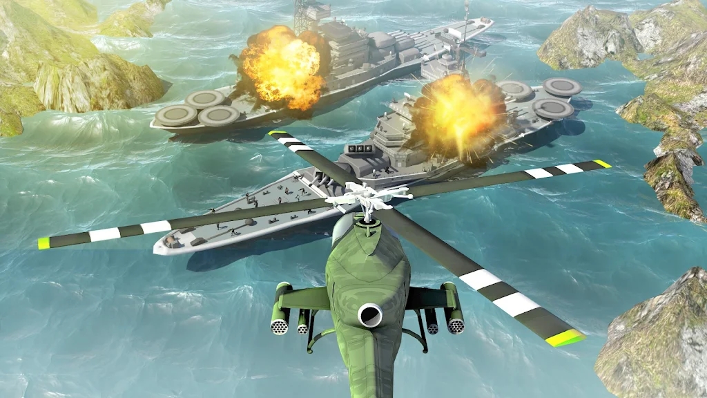Sky Warrior Shooting Heli游戏图1