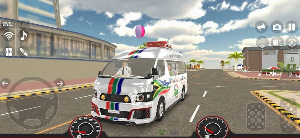 迷你巴士货车驾驶模拟器（Mini Bus Driving Van Simulator）游戏图1