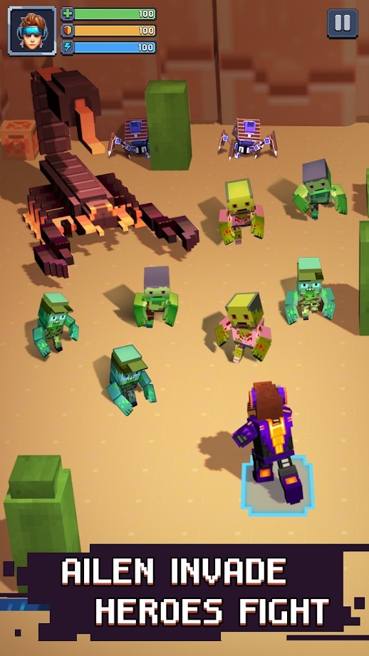 Craft Pixel Hunter游戏图2