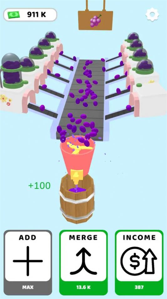 Grape Factory Idle游戏