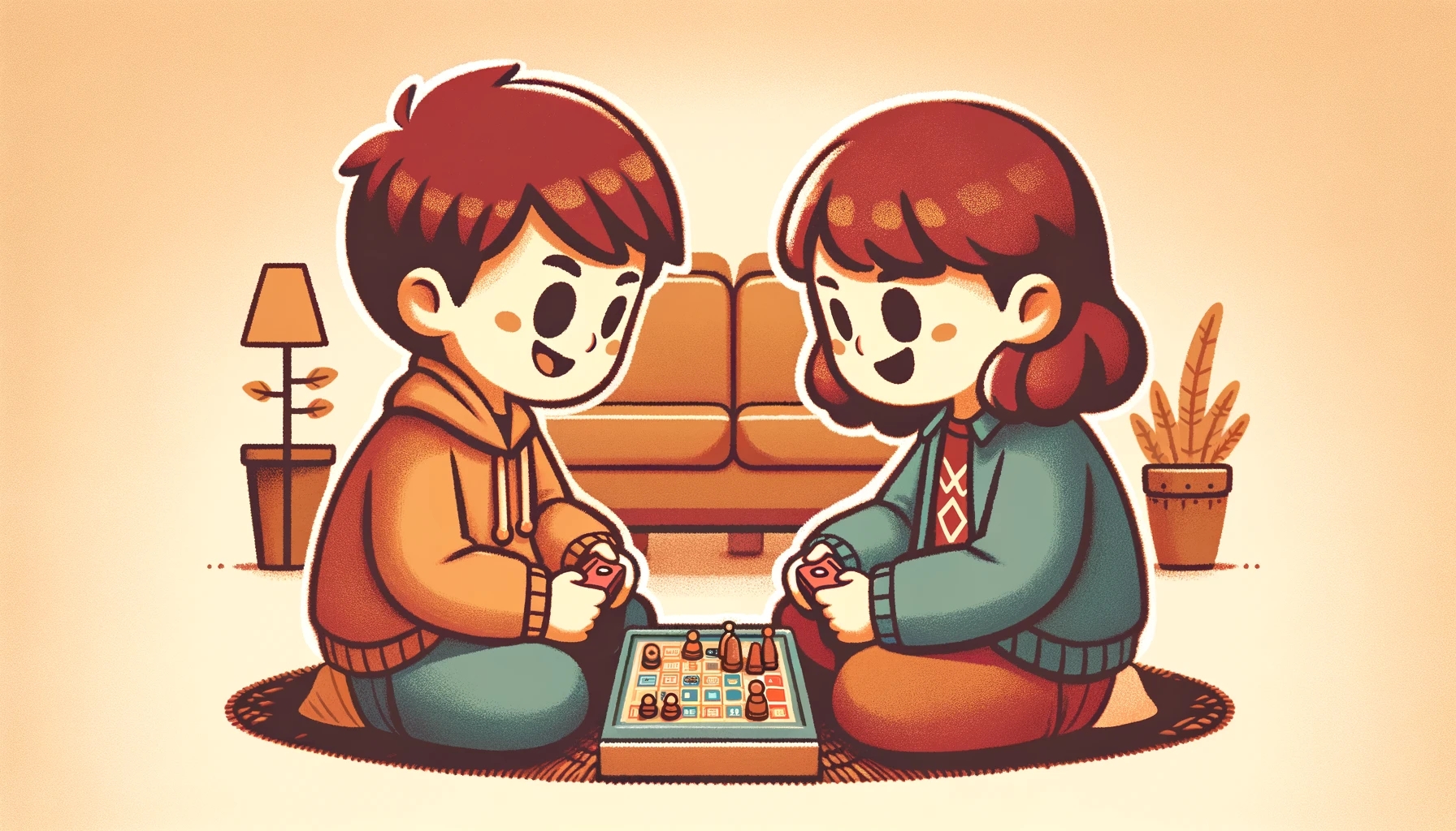 男生和女生在一起玩儿小游戏