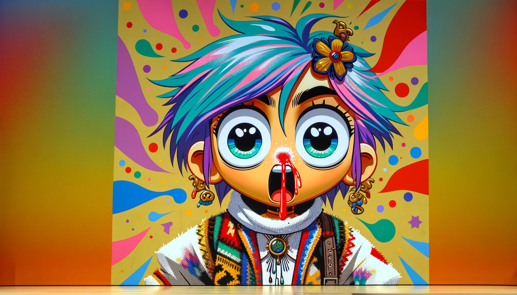 a站流鼻血版图标