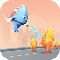 有水流的城市游戏