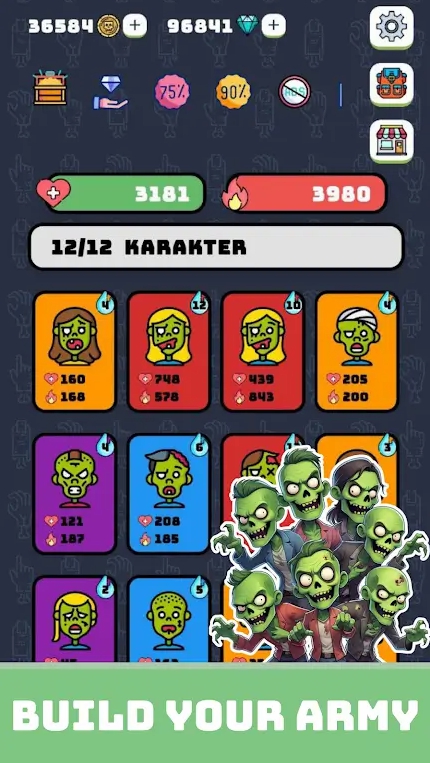 僵尸点击大战（Zombie Tab War）游戏