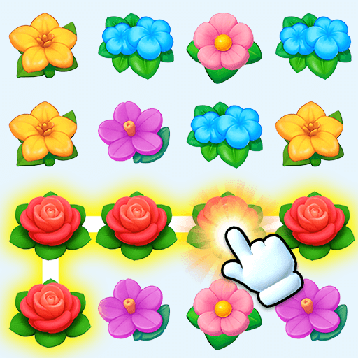 花朵连线消除游戏