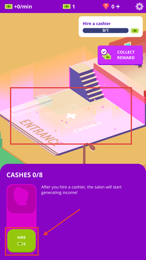 空闲美容院游戏