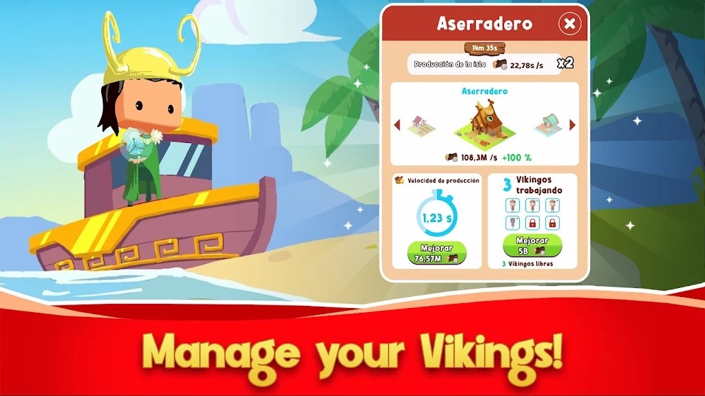 Idle Vikings Tycoon游戏图2