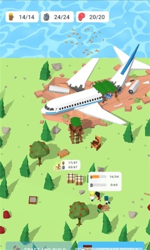 Idle Plane Crash Survival游戏图1