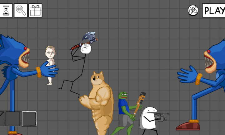 Ragdoll Elite: Meme游戏图3