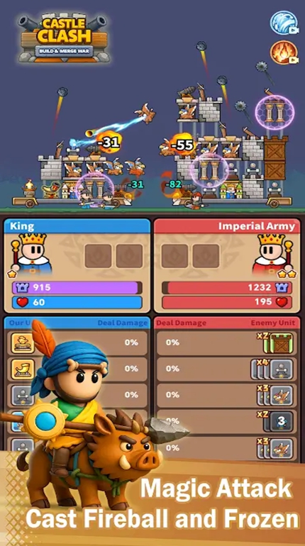 城堡冲突建造合并战争（Castle Clash Build Merge War）游戏图2