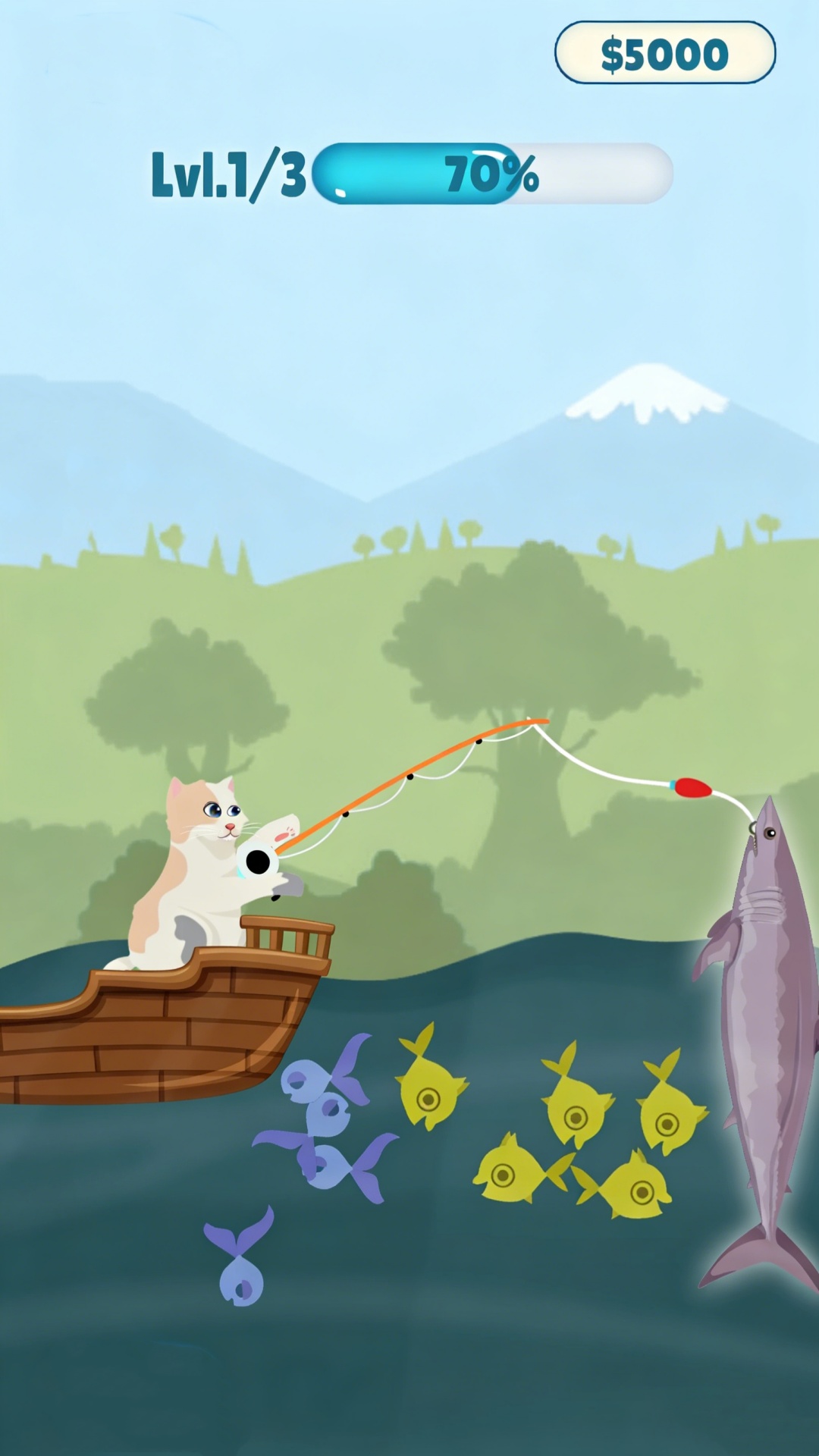 钓鱼的喵游戏图1