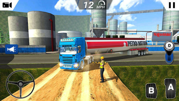 大型油轮车驾驶游戏模拟（Oil Truck Games: Driving Games）图3
