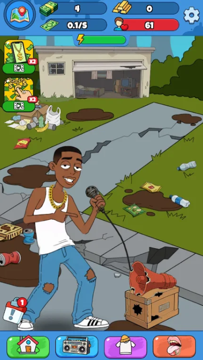 Rap Star:Idle Clicker游戏图1