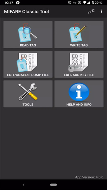 MIFARE Classic Tool软件